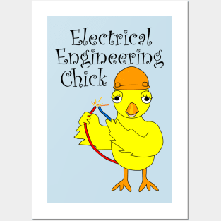 Electrical Engineering Chick Sparks Posters and Art